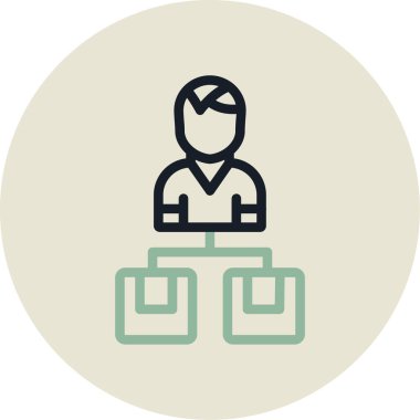 İş ve finans simgesinin vektör illüstrasyonu