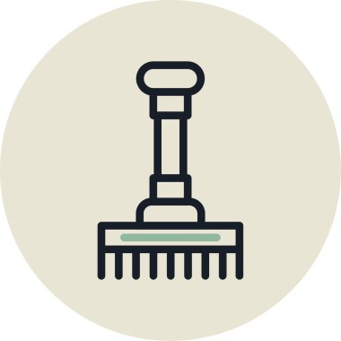 Süpürge simge vektör çizim