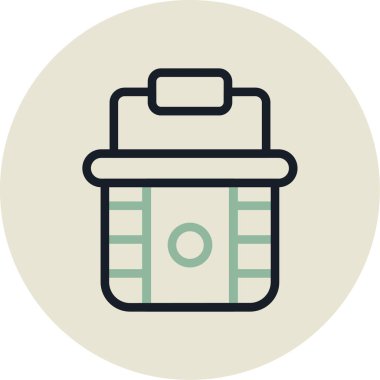 Basit vektör illüstrasyon pili