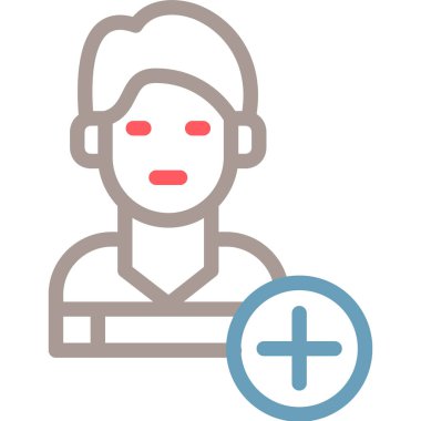 kullanıcı avatar man simgesi doldurulmuş taslak biçimi