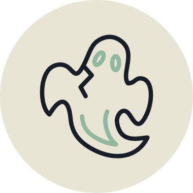 hayalet simgesi vektör illüstrasyonu