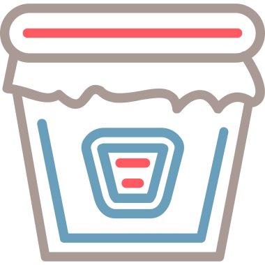 kahve fincanı simgesi, vektör illüstrasyonu