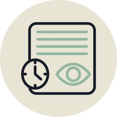 Göz. Web simgesi basit illüstrasyon