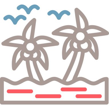 Yaz tatili. Basit illüstrasyon