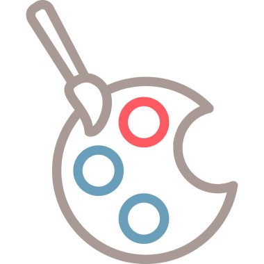 Tavuk. Web simgesi basit illüstrasyon