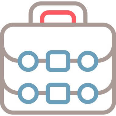 bagaj simgesi, vektör illüstrasyonu