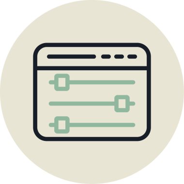 Tarayıcı. Web simgesi basit tasarım