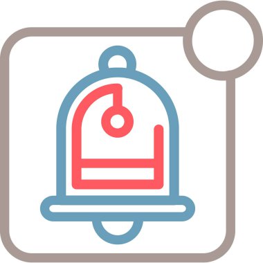 Zil. Web simgesi basit illüstrasyon