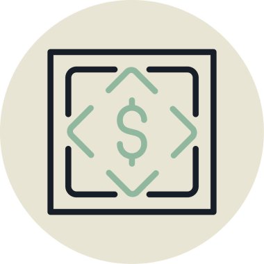 Modern simgenin vektör illüstrasyonu