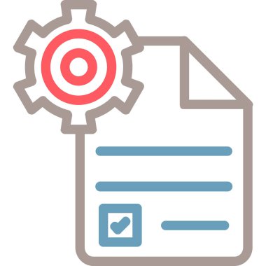 Kontrol listesi. Web simgesi basit illüstrasyon