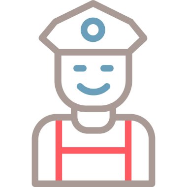 Polis adam vektör simgesi