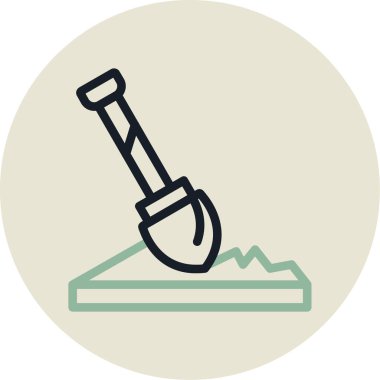 Yapı ve yapı simgesinin vektör illüstrasyonu.