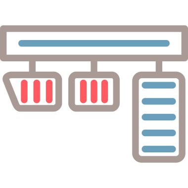 Sunucu Düz Vektör Simgesi