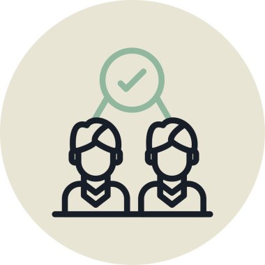 iş ve ofis satırı vektör simgesi.