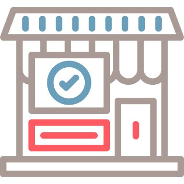 Alışveriş. Web simgesi basit illüstrasyon