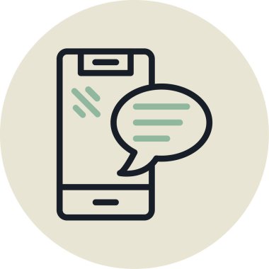 akıllı telefon simgesi vektör illüstrasyonu