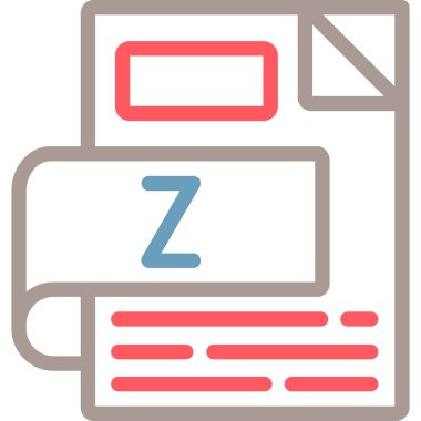 Bir harf simgesinin vektör illüstrasyonu