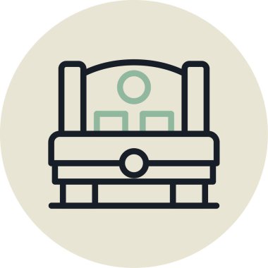 kanepe ikonu vektör illüstrasyonu