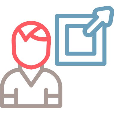 İş. Web simgesi basit illüstrasyon