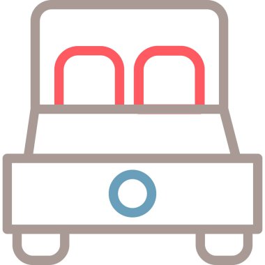 araba simgesi vektör illüstrasyonu