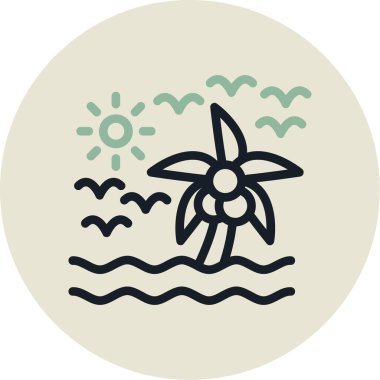 yaz tatili vektör illüstrasyonu