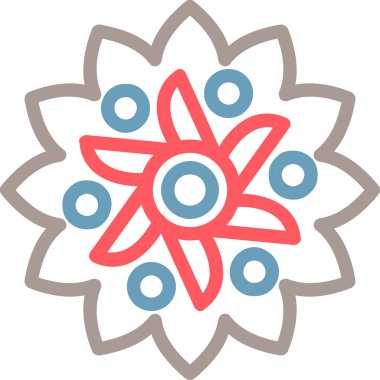 Vektör Çiçeği Simgesi illüstrasyonu