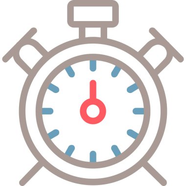 Saat. Web simgesi basit illüstrasyon