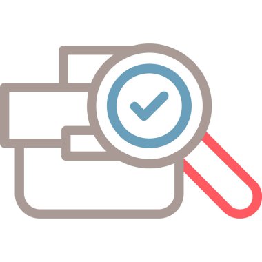 Kontrol listesi simgesi vektör illüstrasyonu