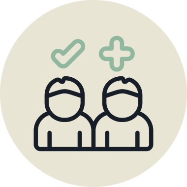 İnsan simgesinin vektör illüstrasyonu