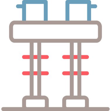 Demiryolu. Web simgesi basit illüstrasyon