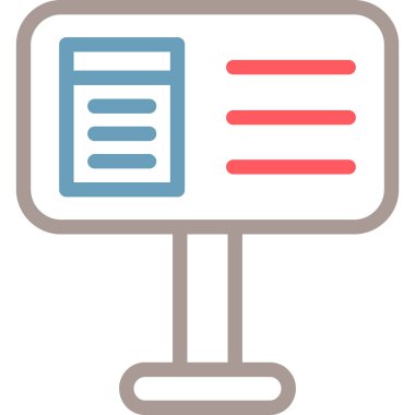 Belge. Web simgesi basit illüstrasyon