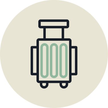 Seyahat simgesinin vektör illüstrasyonu