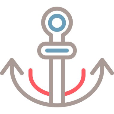 Çapa. Web simgesi basit illüstrasyon