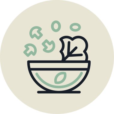 Gıda simgesinin vektör illüstrasyonu