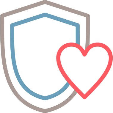 kalkan ikon vektör illüstrasyonu