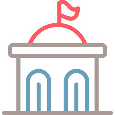 Bir karikatür Noel ağacının vektör çizimi