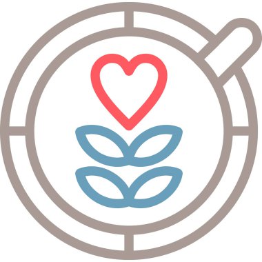 Bir kalp simgesinin vektör illüstrasyonu