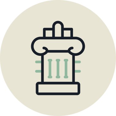 Modern simgenin vektör illüstrasyonu