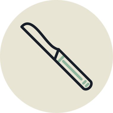 Kalem. Web simgesi basit illüstrasyon