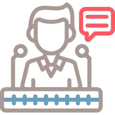 Müşteri servisi vektör simgesi