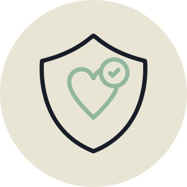 kalkan ikon vektör illüstrasyonu