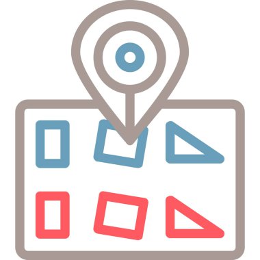 konum haritası pin simgesi - taslak biçimi