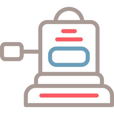 robot. Web simgesi basit illüstrasyon