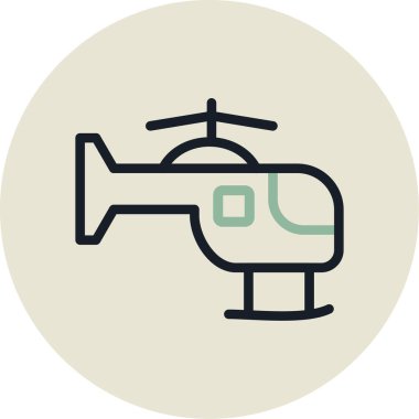 helikopter vektör simgesi modern basit tasarım
