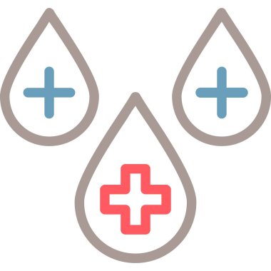 Tıbbi Çözüm Hattı Çok Renkli, Vektör İllüstrasyonu