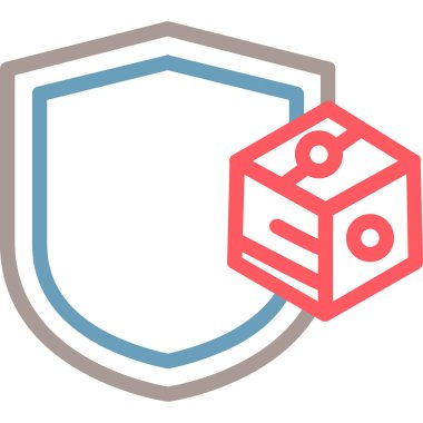 güvenlik simgesi vektör illüstrasyonu