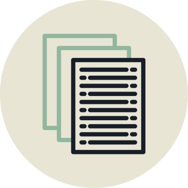 Dosya biçim simgesinin vektör illüstrasyonu