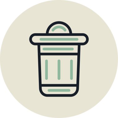 kova modern simge, vektör illüstrasyonu