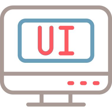 Web simgesinin vektör illüstrasyonu