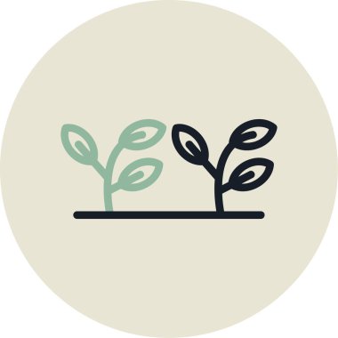 bitki simgesi vektör illüstrasyonu